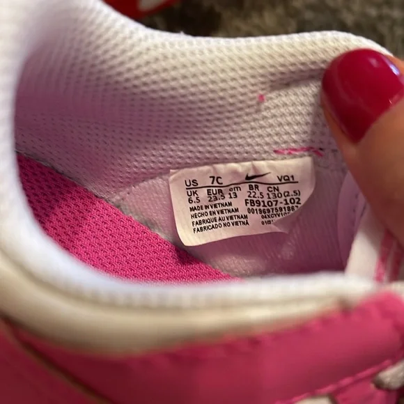 Nike Dunk Low Pink 7c - Picture 9 of 9